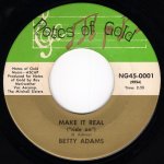 画像1: BETTY ADAMS ‎- MAKE IT REAL ("RIDE ON") / TOO MUCH GOIN' ON  (1)