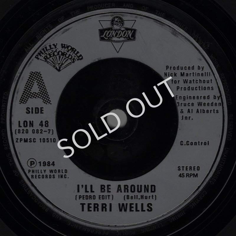 画像1: TERRI WELLS - I'LL BE AROUND (PEDRO EDIT) / I'LL BE AROUND (INSTRUMENTAL)  (1)