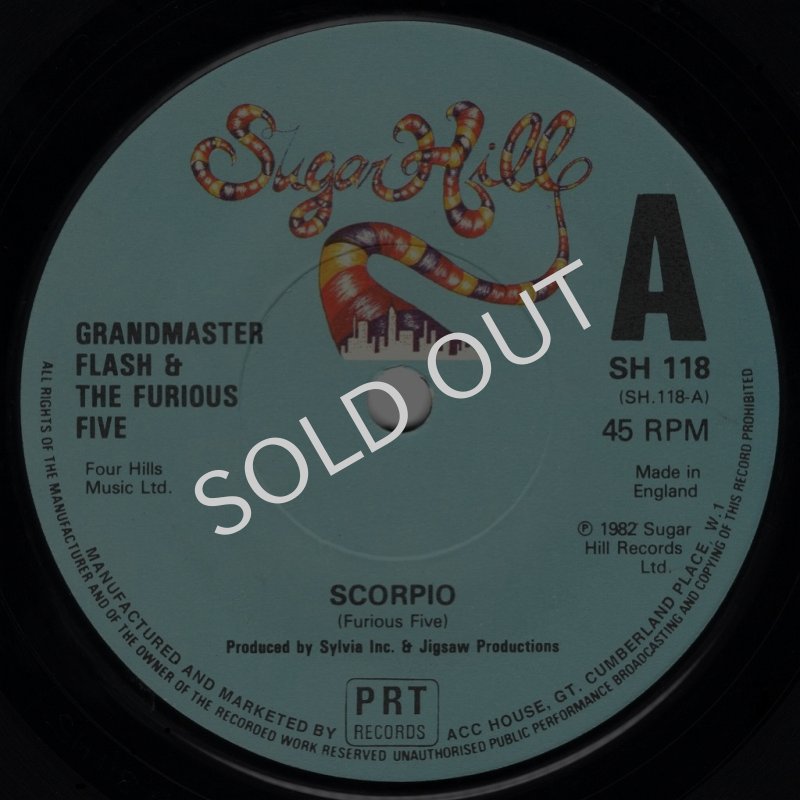 画像1: GRANDMASTER FLASH & THE FURIOUS FIVE - SCORPIO / IT'S A SHAME (MT. AIRY GROOVE)  (1)