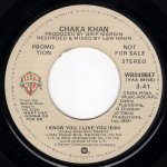 画像1: CHAKA KHAN - I KNOW YOU, I LIVE YOU (EDIT) (STEREO) / I KNOW YOU, I LIVE YOU (EDIT) (MONO)   (1)