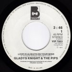 画像2: GLADYS KNIGHT & THE PIPS - LOVE IS ALWAYS ON YOUR MIND / I LOVE THAT FEELING  (2)