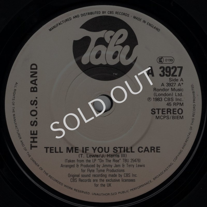 画像1: THE S.O.S. BAND - TELL ME IF YOU STILL CARE / IF YOU WANT MY LOVE  (1)