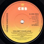 画像1: HERBIE HANCOCK - YOU BET YOUR LOVE / KNEE DEEP  (1)