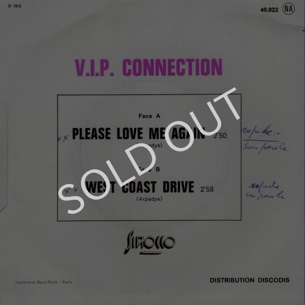 V.I.P. CONNECTION - PLEASE LOVE ME AGAIN / WEST COAST DRIVE 
