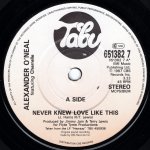 画像2: ALEXANDER O'NEAL FEATURING CHERRELLE - NEVER KNEW LOVE LIKE THIS / NEVER KNEW LOVE LIKE THIS (A CAPPELLA)  (2)