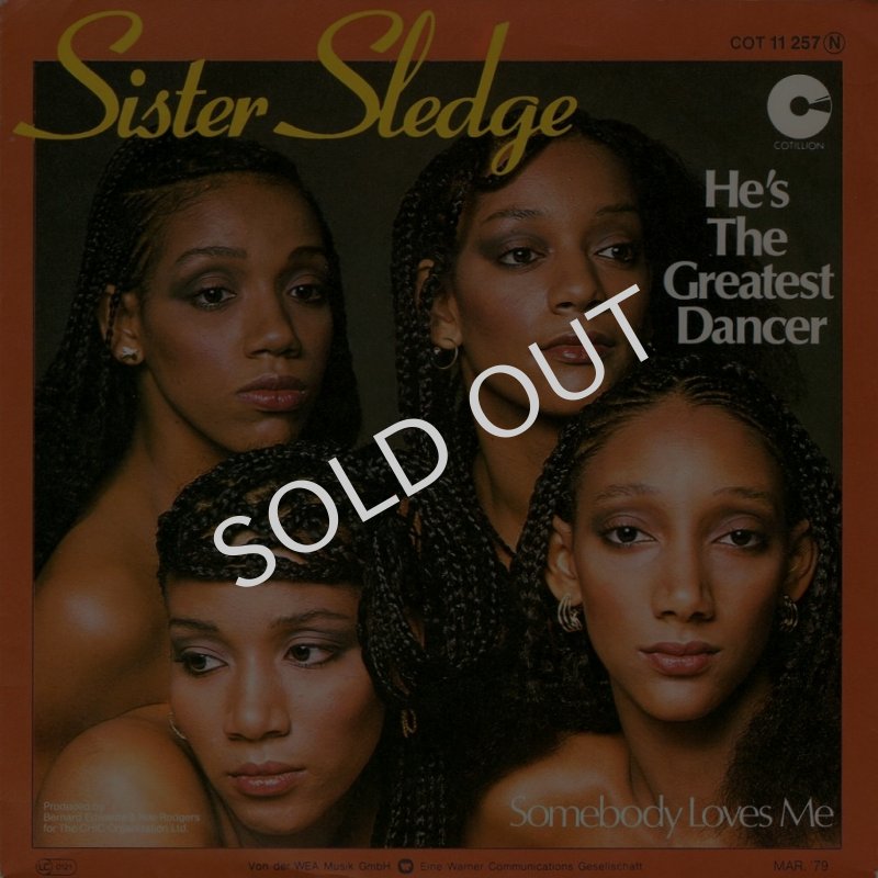 画像1: SISTER SLEDGE - HE'S THE GREATEST DANCER / SOMEBODY LOVES ME  (1)