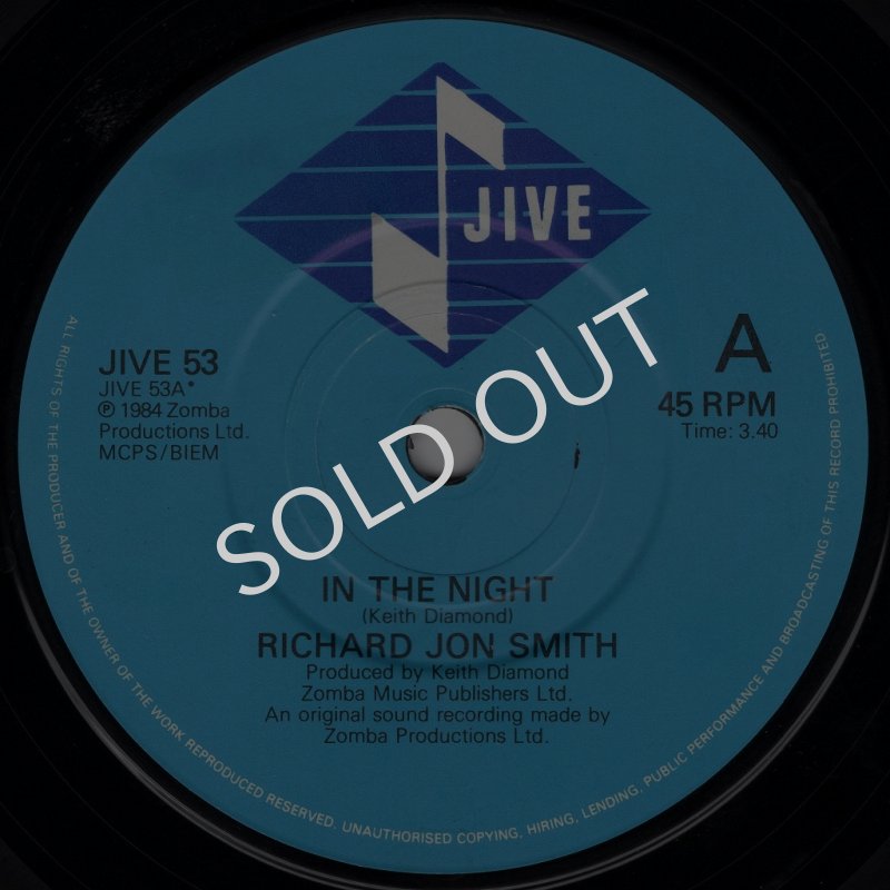 画像1: RICHARD JON SMITH - IN THE NIGHT / I NEED YOU  (1)