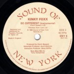 画像2: KINKY FOXX - SO DIFFERENT / SO DIFFERENT (INSTRUMENTAL)  (2)