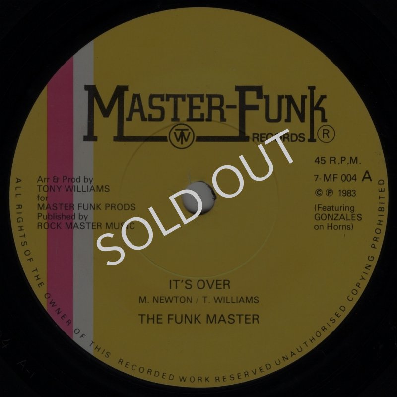 画像1: THE FUNK MASTERS - IT'S OVER / OVER (INSTRUMENTAL)  (1)