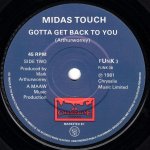 画像2: MIDAS TOUCH - TOO MUCH LOVE TOO SOON / GOTTA GET BACK TO YOU  (2)