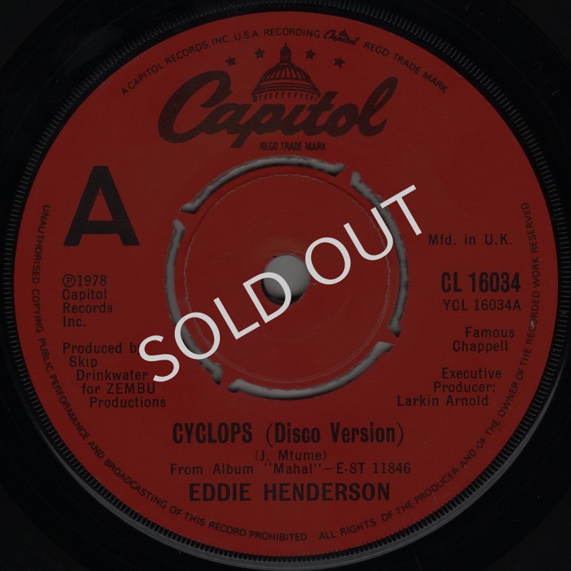 画像1: EDDIE HENDERSON - CYCLOPS (DISCO VERSION) / CYCLOPS  (1)