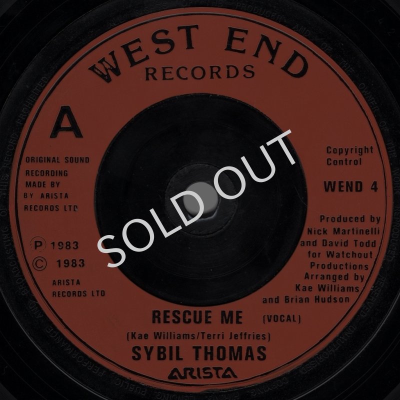 画像1: SYBIL THOMAS - RESCUE ME (VOCAL) / RESCUE ME (INSTRUMENTAL)  (1)