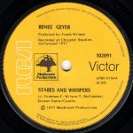 画像1: RENEE GEYER - STARES AND WHISPERS / BE THERE IN THE MORNING  (1)