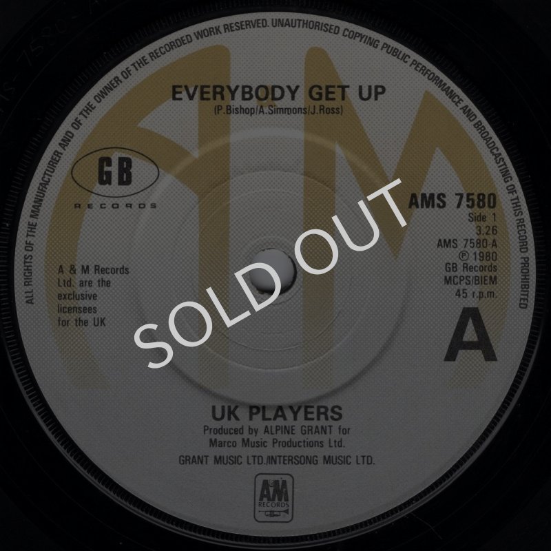 画像1: UK PLAYERS - EVERYBODY GET UP / RIVERS  (1)