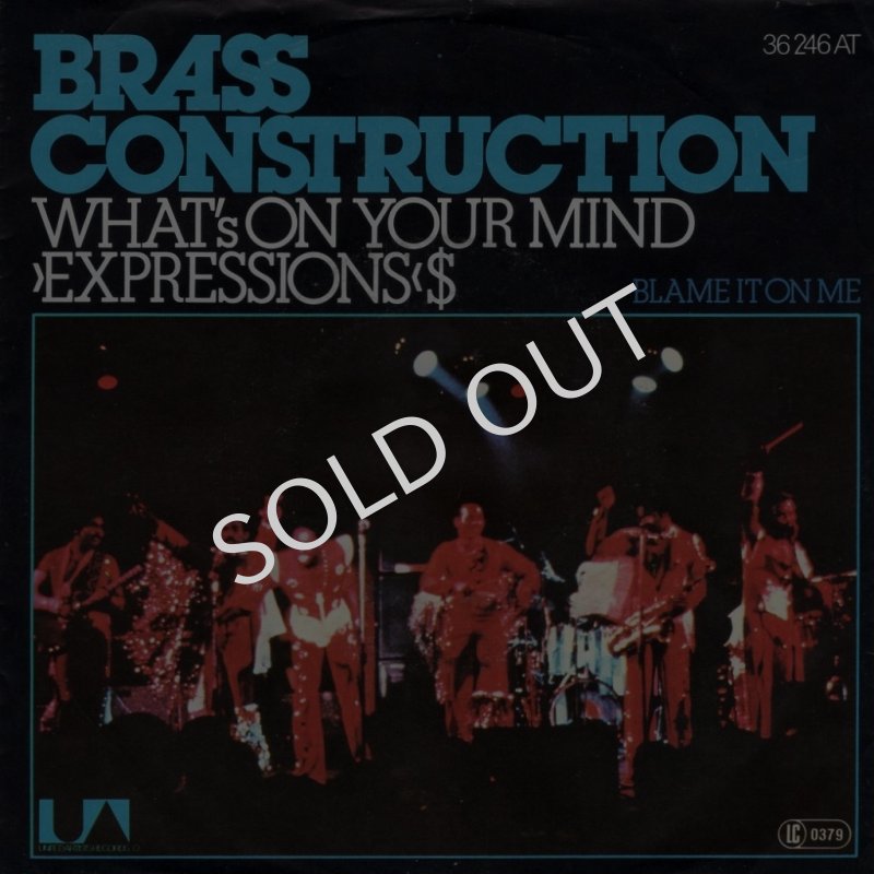 画像1: BRASS CONSTRUCTION - WHAT'S ON YOUR MIND (EXPRESSIONS) / BLAME IT ON ME (INTROSPECTION)  (1)