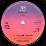 画像1: THE REAL THING - YOU TO ME ARE EVERYTHING / KEEP AN EYE (ON YOUR BEST FRIEND)  (1)