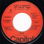 画像1: SUN - JUST A MINUTE OF YOUR TIME (STEREO) / JUST A MINUTE OF YOUR TIME (MONO)  (1)