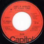 画像2: SUN - JUST A MINUTE OF YOUR TIME (STEREO) / JUST A MINUTE OF YOUR TIME (MONO)  (2)