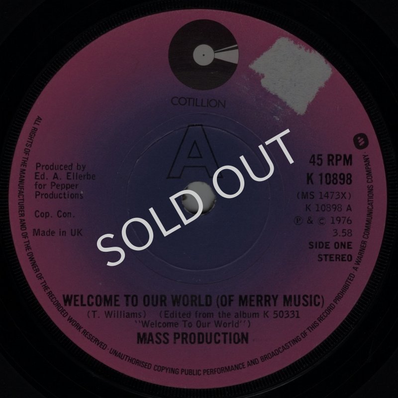 画像1: MASS PRODUCTION - WELCOME TO OUR WORLD (OF MERRY MUSIC) / MAGIC  (1)