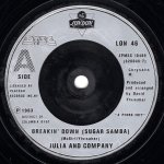 画像2: JULIA AND COMPANY - BREAKIN' DOWN (SUGAR SAMBA) / BREAKIN' DOWN (PART TWO)  (2)