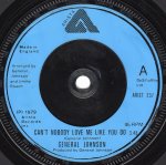 画像1:  GENERAL JOHNSON - CAN'T NOBODY LOVE ME LIKE YOU / LIES  (1)