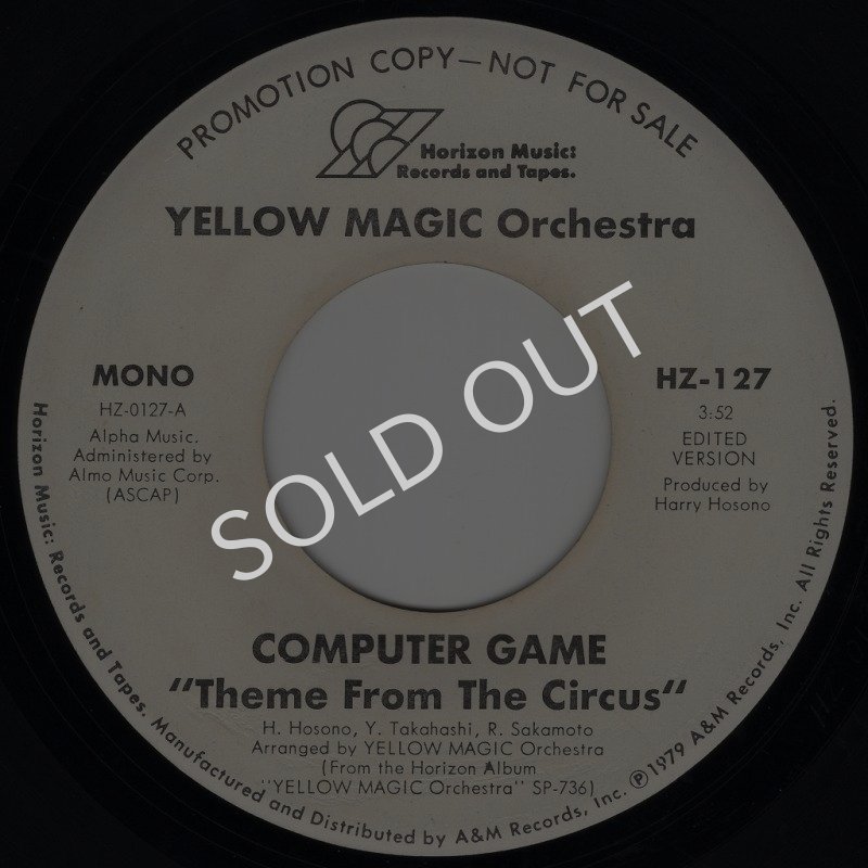 画像1: YELLOW MAGIC ORCHESTRA - COMPUTER GAME "THEME FROM THE CIRCUS" (MONO) / COMPUTER GAME "THEME FROM THE CIRCUS" (STEREO)  (1)