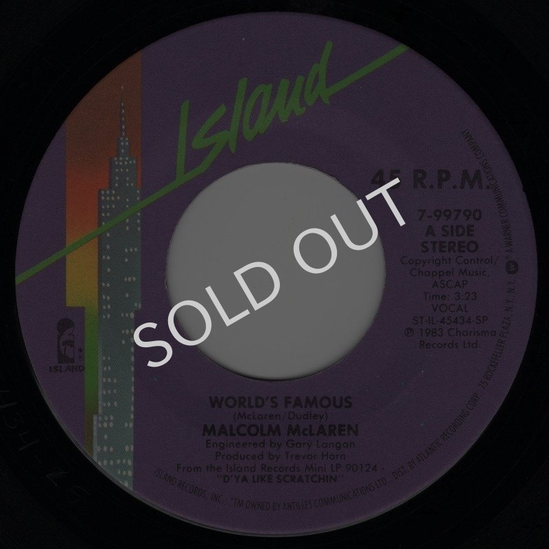 画像1: MALCOLM MCLAREN - WORLD'S FAMOUS / JIVE MY BABY  (1)