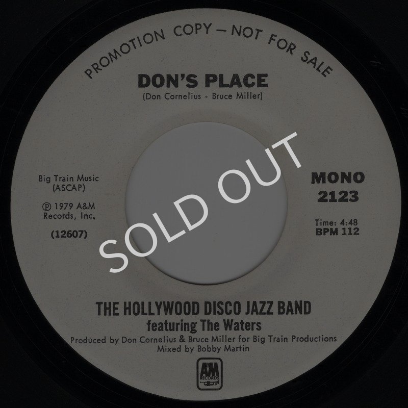 画像1: HOLLYWOOD DISCO JAZZ BAND FEATURING THE WATERS - DON'S PLACE (MONO) / DON'S PLACE (STEREO)  (1)