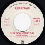 画像2: HOLLYWOOD DISCO JAZZ BAND FEATURING THE WATERS - DON'S PLACE (MONO) / DON'S PLACE (STEREO)  (2)