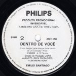 画像2: EMILIO SANTIAGO - ENSAIOS DE AMOR / DENTRO DE VOCÊ  (2)