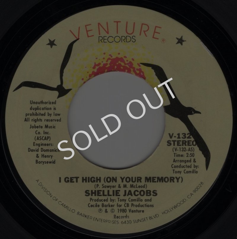 画像1: SHELLIE JACOBS ‎– I GET HIGH (ON YOUR MEMORY) / WE HAD THIS TIME  (1)