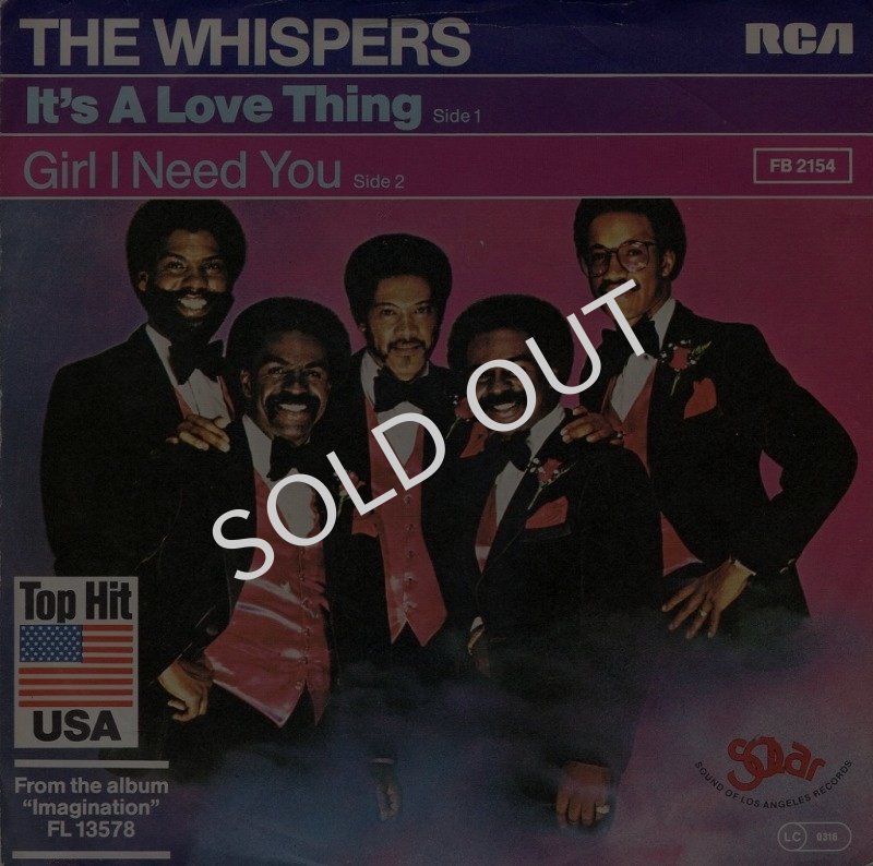 画像1: THE WHISPERS - IT'S A LOVE THING / GIRL I NEED YOU  (1)