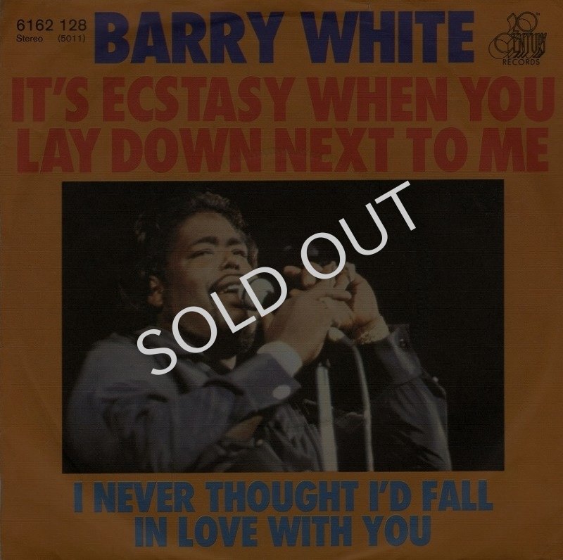 画像1: BARRY WHITE - IT'S ECSTASY WHEN YOU LAY DOWN NEXT TO ME / I NEVER THOUGHT I'D FALL IN LOVE WITH YOU  (1)