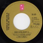 画像2: HAROLD MELVIN & THE BLUE NOTES - BAD LUCK (PART 1) / BAD LUCK (PART 2)  (2)