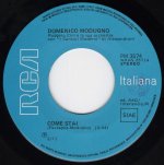 画像2: DOMENICO MODUGNO ‎- COME STAI / QUESTA È LA FACCIATA "B"  (2)