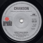 画像1: CHANSON - DON'T HOLD BACK / DID YOU EVER  (1)