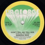 画像1: SANDRA REID - DON'T TELL ME TELL HER / KALEIDOSCOPE  (1)