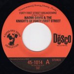 画像1: NAOMI DAVIS & THE KNIGHTS OF FORTY FIRST STREET / THE KNIGHTS OF FORTY FIRST STREET ‎- FORTY FIRST STREET BREAKDOWNE / CATAPULT  (1)