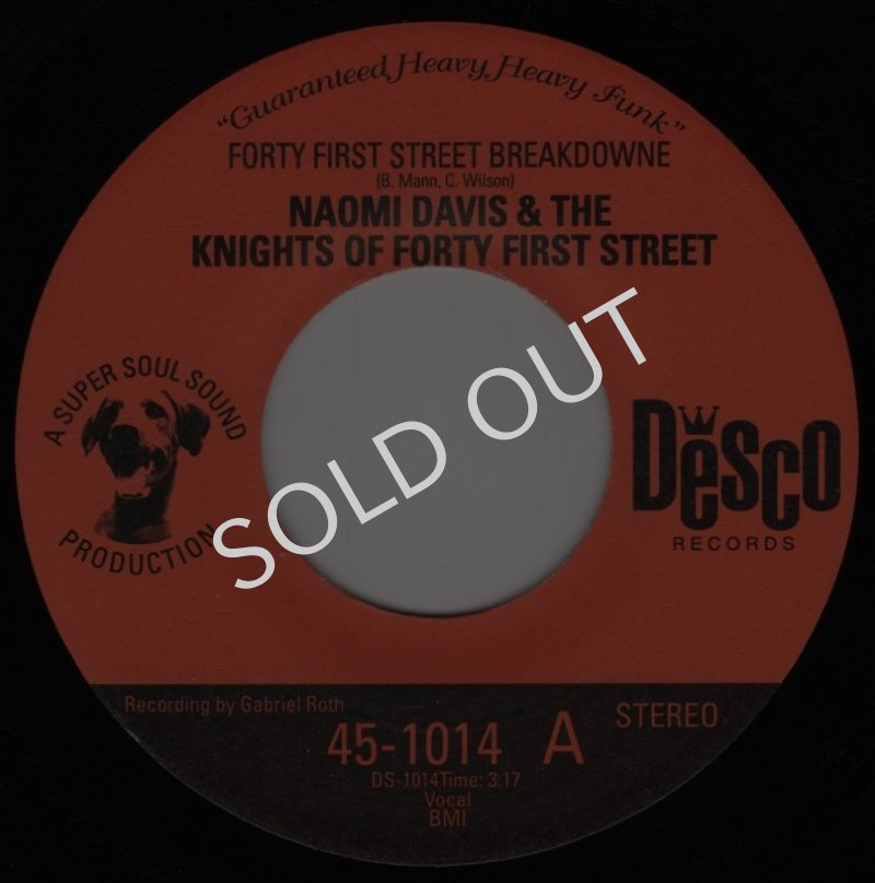 画像1: NAOMI DAVIS & THE KNIGHTS OF FORTY FIRST STREET / THE KNIGHTS OF FORTY FIRST STREET ‎- FORTY FIRST STREET BREAKDOWNE / CATAPULT  (1)