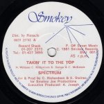 画像1: SPECTRUM - TAKIN' IT TO THE TOP / THE TOP (INSTRUMENTAL)  (1)