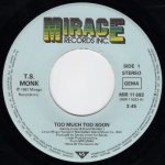 画像2: T. S. MONK - TOO MUCH TOO SOON / FIRST LADY OF LOVE  (2)