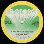 画像1: SANDRA REID - DON'T TELL ME TELL HER / KALEIDOSCOPE  (1)