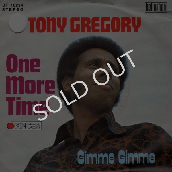 画像1: TONY GREGORY - ONE MORE TIME / GIMME GIMME  (1)