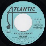 画像1: ART WEBB - LOVE EYES / YOU CAN'T HIDE LOVE  (1)