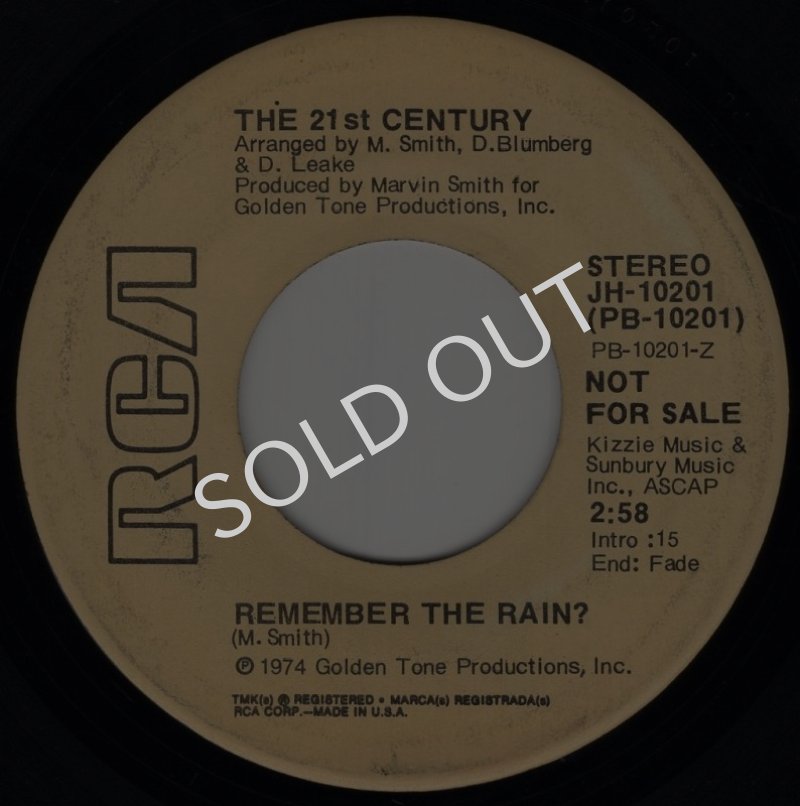 画像1: THE 21ST CENTURY - REMEMBER THE RAIN? (STEREO) / REMEMBER THE RAIN? (MONO)  (1)