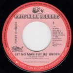 画像2: FIRST CHOICE - LET NO MAN PUT ASUNDER / LET NO MAN PUT ASUNDER (INSTRUMENTAL VERSION)  (2)