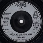 画像1: FATBACK - SHE'S MY SHINING STAR / HIP SO SLICK  (1)