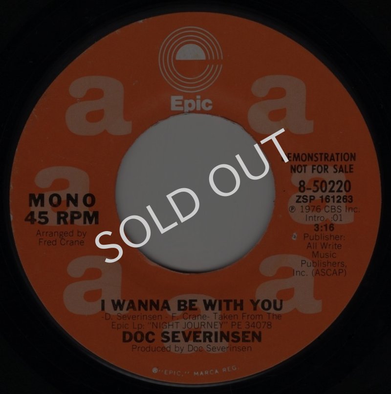 画像1: DOC SEVERINSEN - I WANNA BE WITH YOU (MONO) / I WANNA BE WITH YOU (STEREO)  (1)