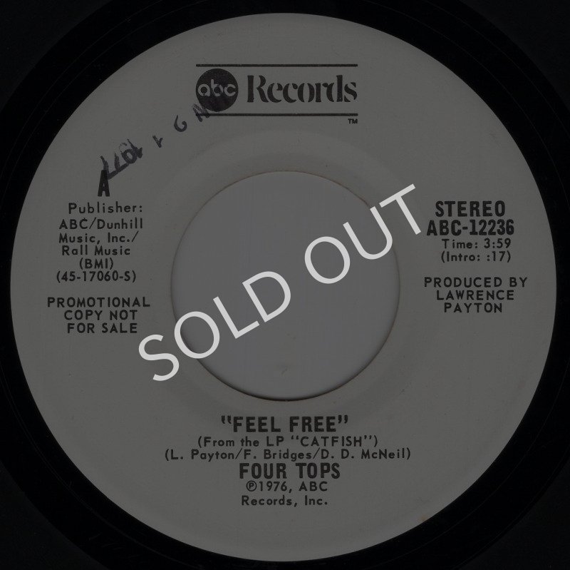 画像1: FOUR TOPS - FEEL FREE (STEREO) / FEEL FREE (STEREO)  (1)