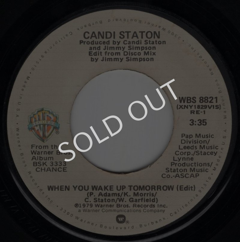 画像1: CANDI STATON - WHEN YOU WAKE UP TOMORROW (EDIT) / ROUGH TIMES  (1)